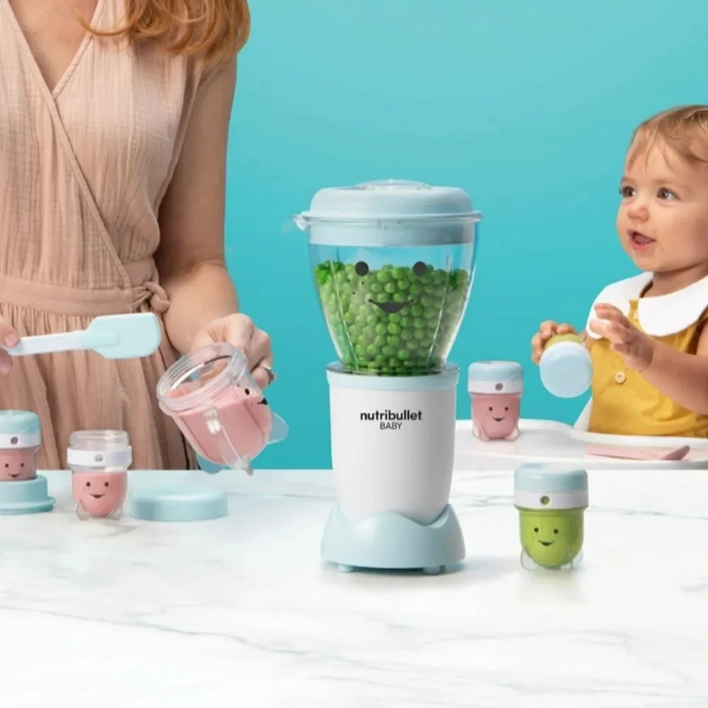 Nutribullet Baby Mini Blender in Light Blue - Baby Food Maker